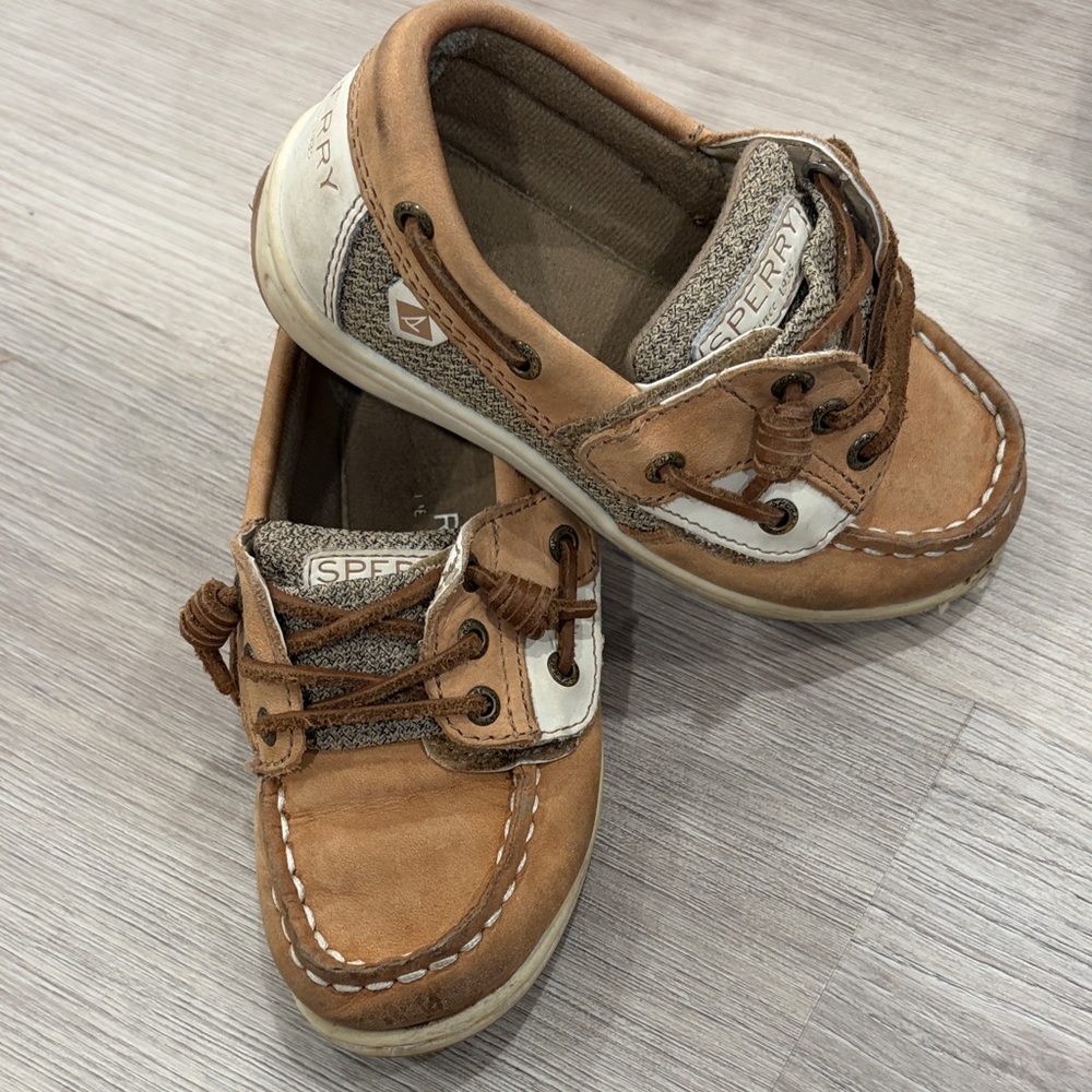 Sperry Kids Brown Moccasins